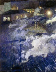 Brussels, the Luxembourg Railway Station